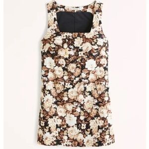 Abercrombie & Fitch Floral Mini Dress - Black and Brown small